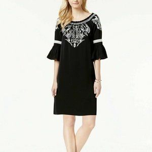 Charter Club NWT Spring Horizon Embroidered Dress